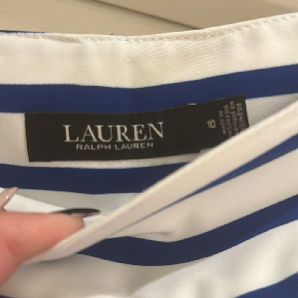 Lauren Ralph Lauren striped Wide leg pant size 10 - Picture 5 of 5